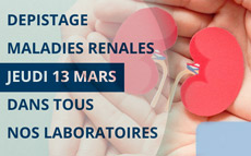 D�pistage des maladies r�nales le jeudi 13 mars